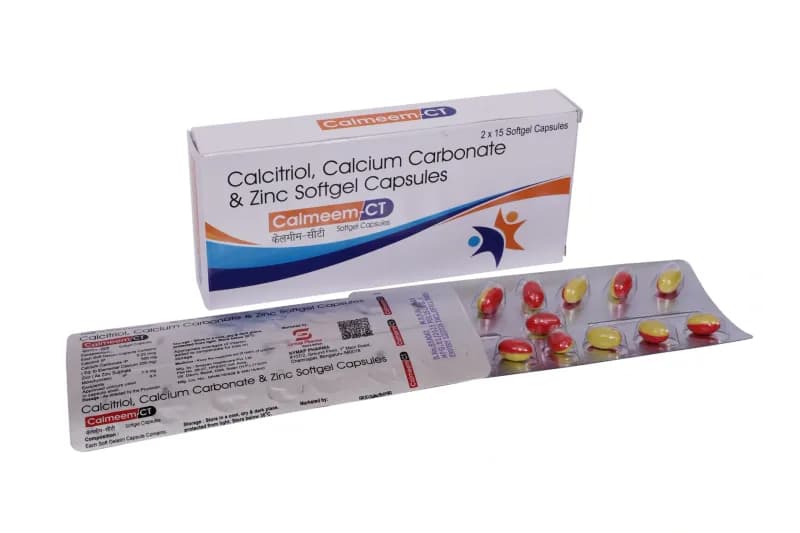 Calmeem CT Cap – Calcium Carbonate 500mg+Calcitriol 0.25mcg+ Zinc 7.5mg