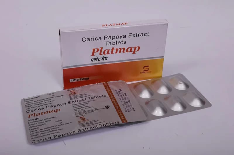 Platmap Tab – Carica Papaya Leaf Extract 1100mg