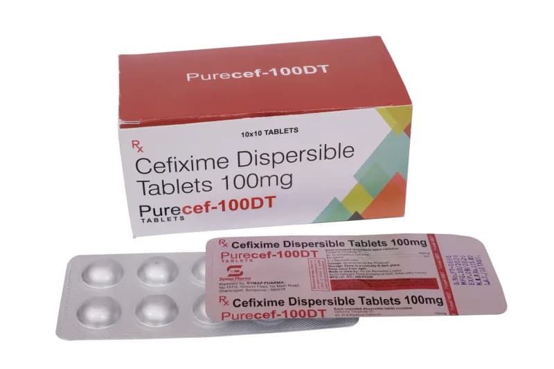 Purecef 100 DT – Cefixime Trihydrate 100mg Dispersible Tablet