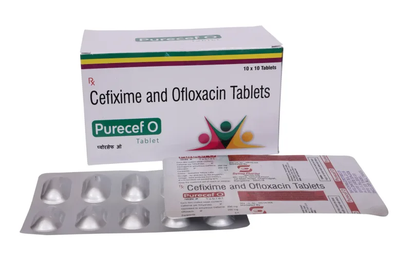 Purecef-O Tab – Cefixime 200mg + Ofloxacin 200mg