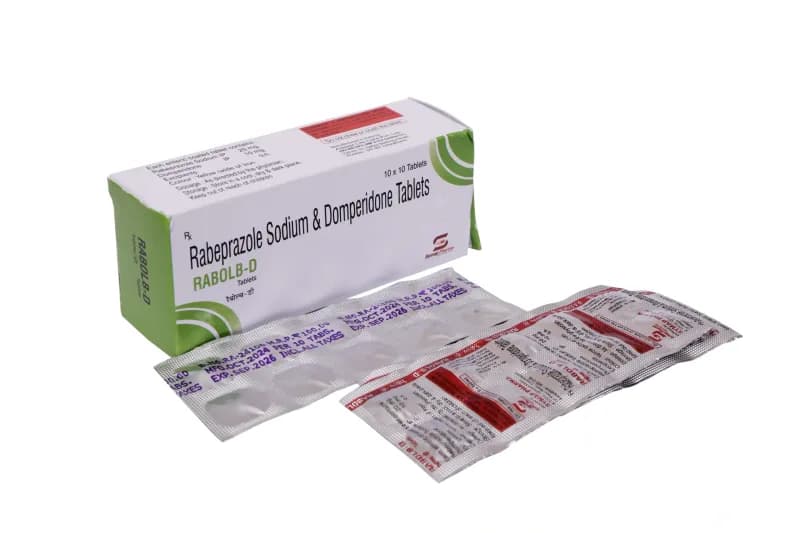 Rabolb D Tab – Rabeprazole 20mg + Domperidone 10mg
