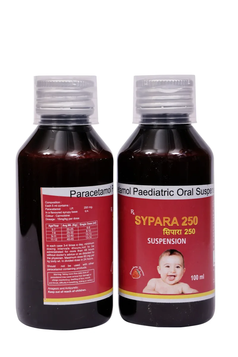 Sypara 250 susp – Paracetamol I.P 250mg